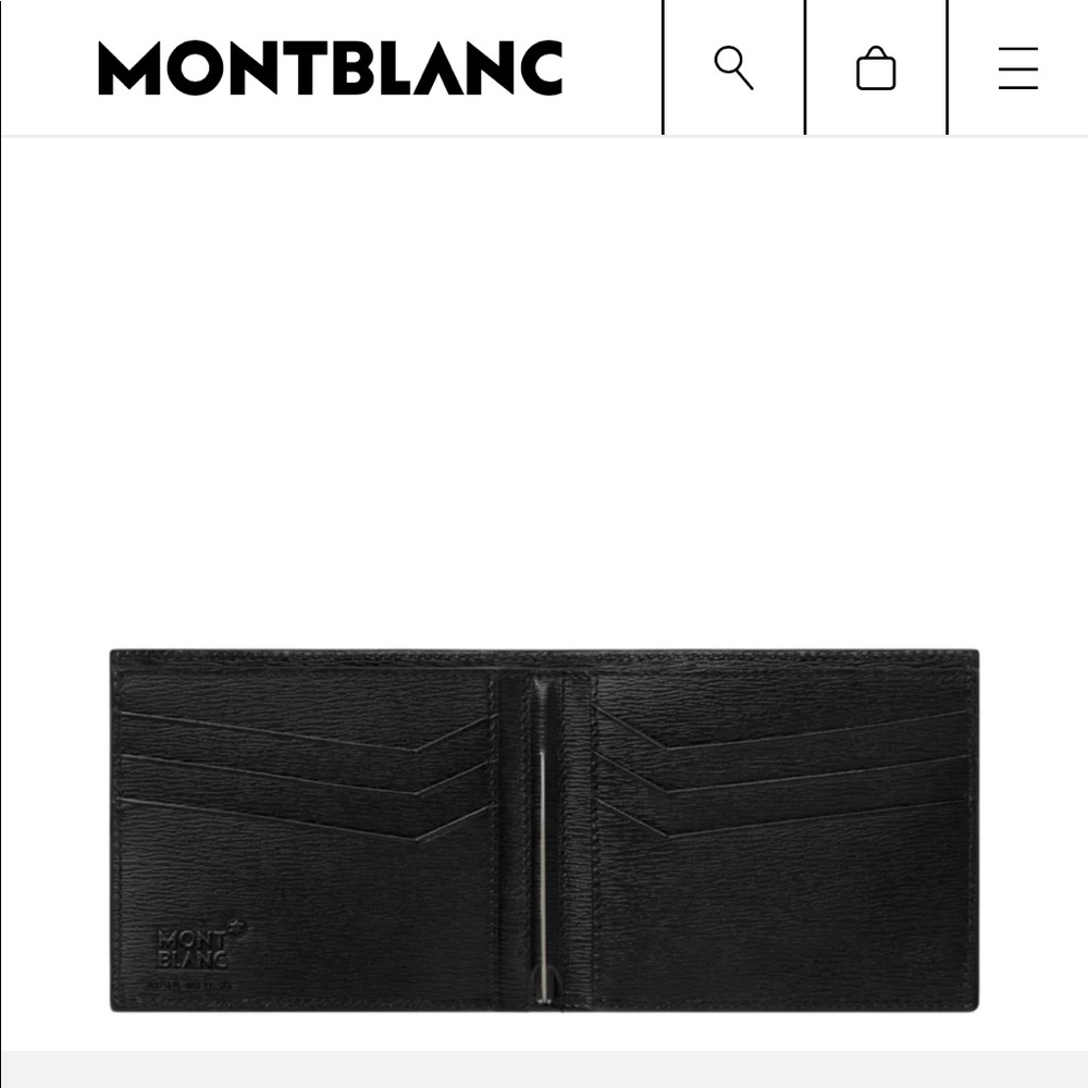 MONT BLANC 4810 Westside Wallet 6cc money clip small